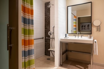 Griffin Suite - Accessible Bathroom - Roll-In Shower