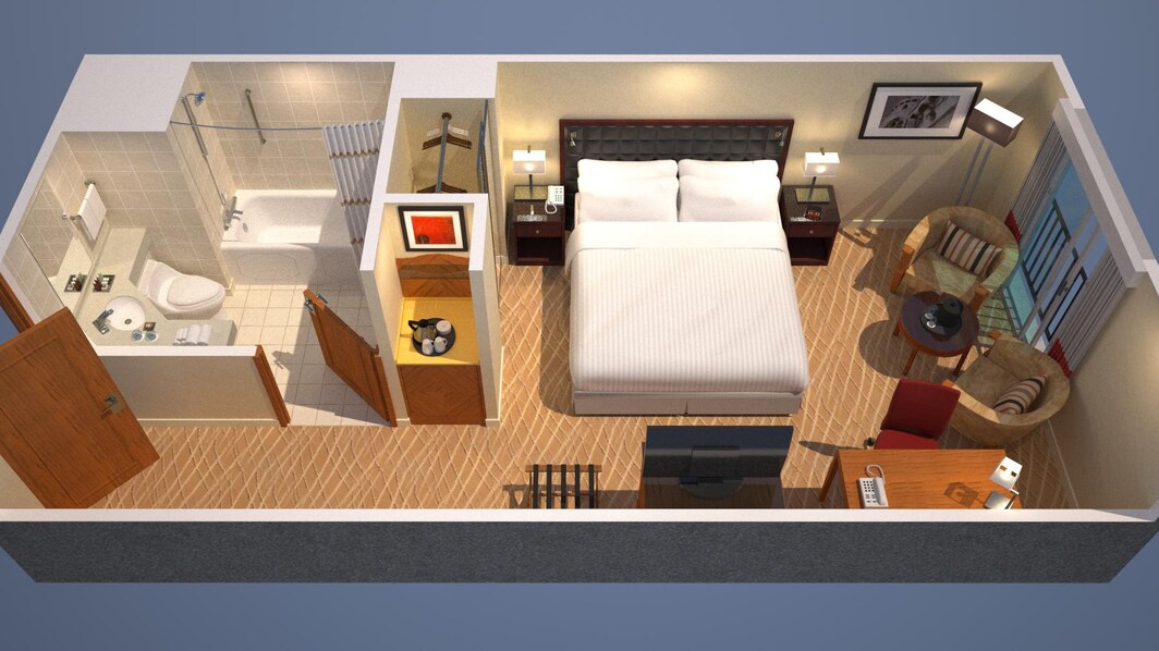 Habitación Deluxe con cama tamaño Queen