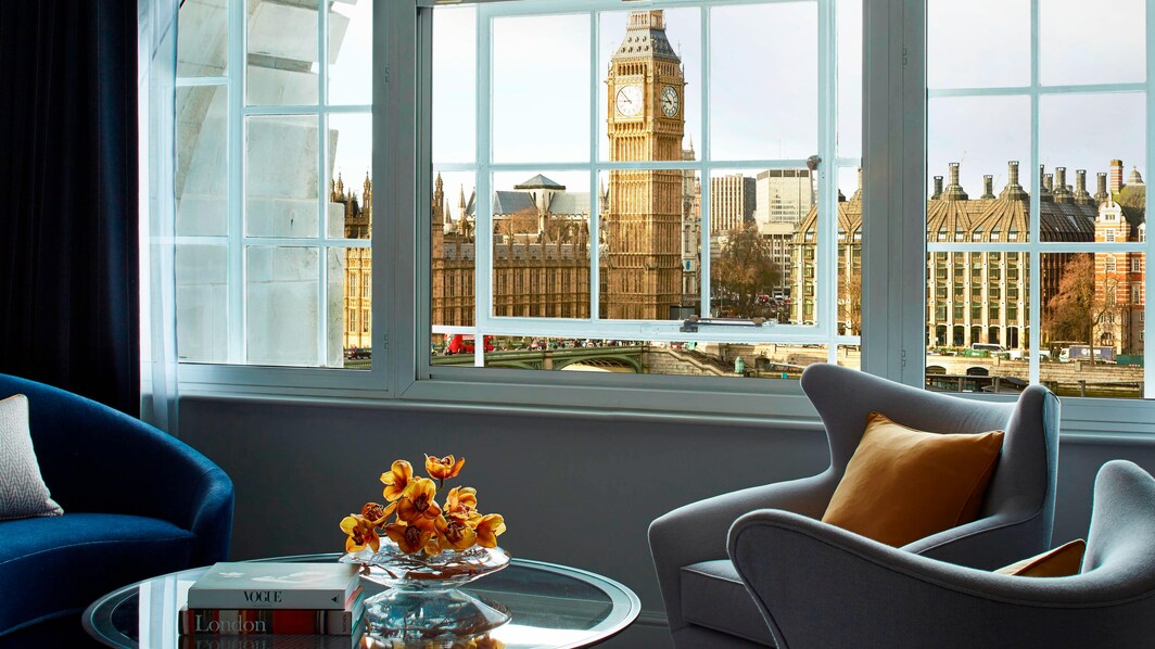 Suíte de hotel com vista para Londres