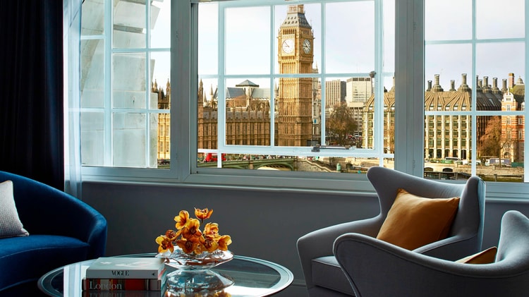 Suite de hotel en Londres con vistas