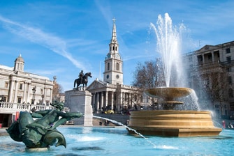 Trafalgar Square, à Londres