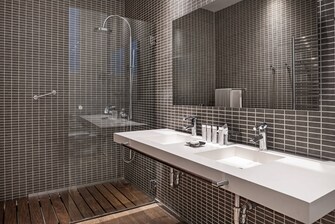 Salle de bain d'une chambre Deluxe