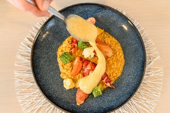 Bolinas Restaurant - Risotto et langoustine