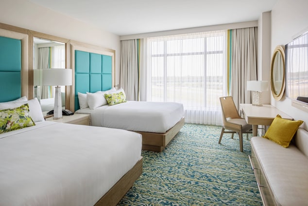 غرفة نزيل تضم سرير كوين (مقاس متوسط) بإطلالة على ساحل خليج فلوريدا