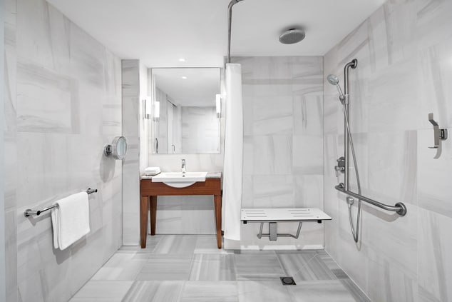 Accessible Guest Bathroom Walk In Shower