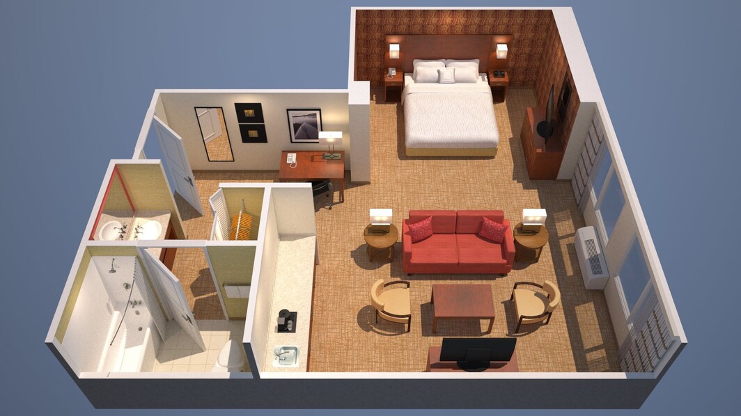 One-Bedroom Two Room Suite