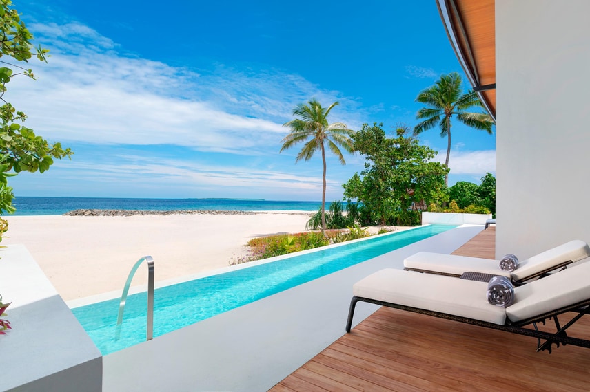 Резиденция на пляже Heavenly с бассейном – терраса