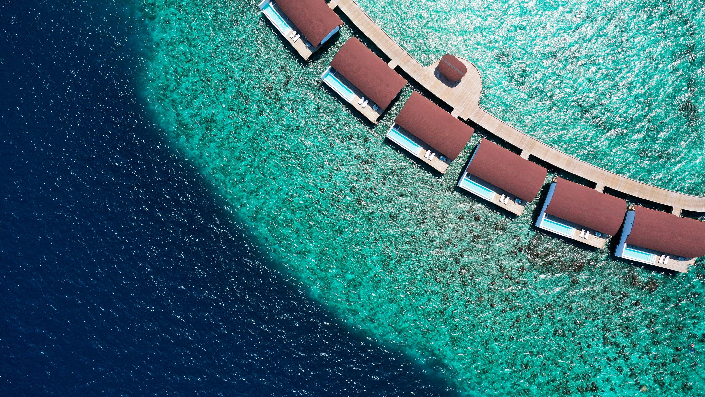 Overwater Villa - Aerial View