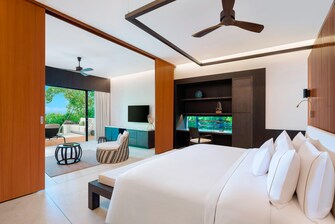 Villa mit 2 Schlafzimmern – Schlafzimmer mit 1 Kingsize-Bett