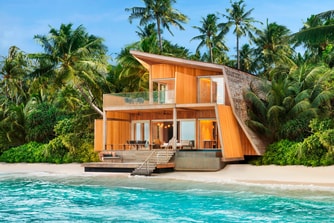 Villa à deux chambres sur la plage, avec piscine