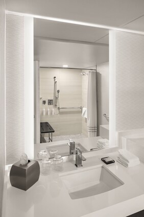 Accessible Guest Bathroom - Roll-In Shower