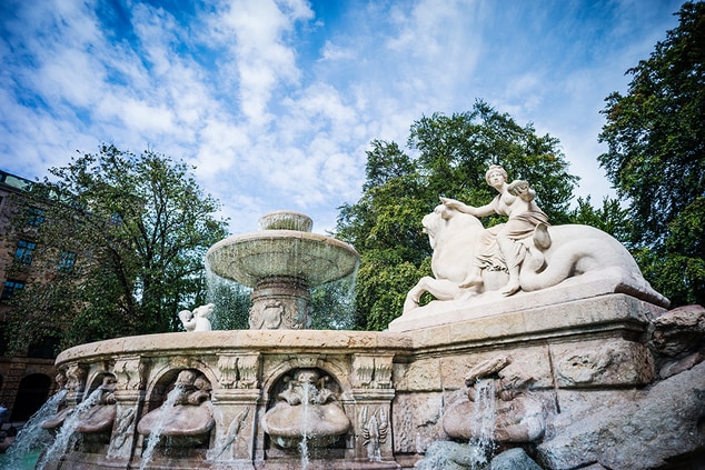 The Wittelsbacher Fountain in Munich