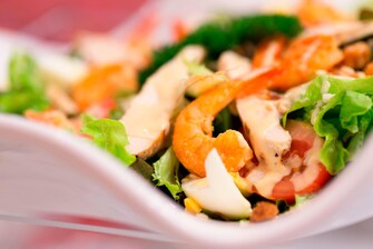 Restaurant Le Sextant - Salade de crevettes