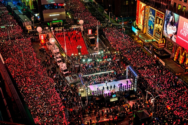 Víspera de Año Nuevo en Times Square