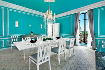 Tiffany Suite – Esszimmer mit Blick auf den Central Park