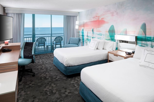 Oceanfront Double/Double Guest Room