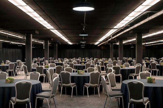 Hall de exposições – – configuração para banquete