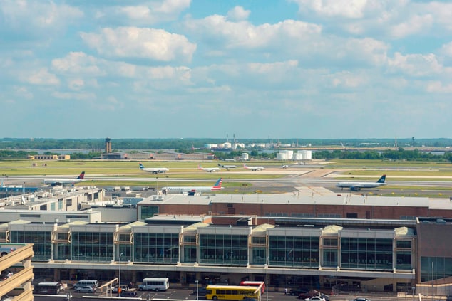 Philadelphia airport hotel runway view