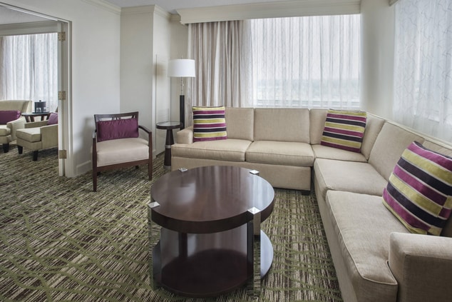 Philadelphia hotel suite living room