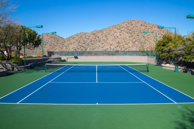Outdoor Lighted Tennis Courts