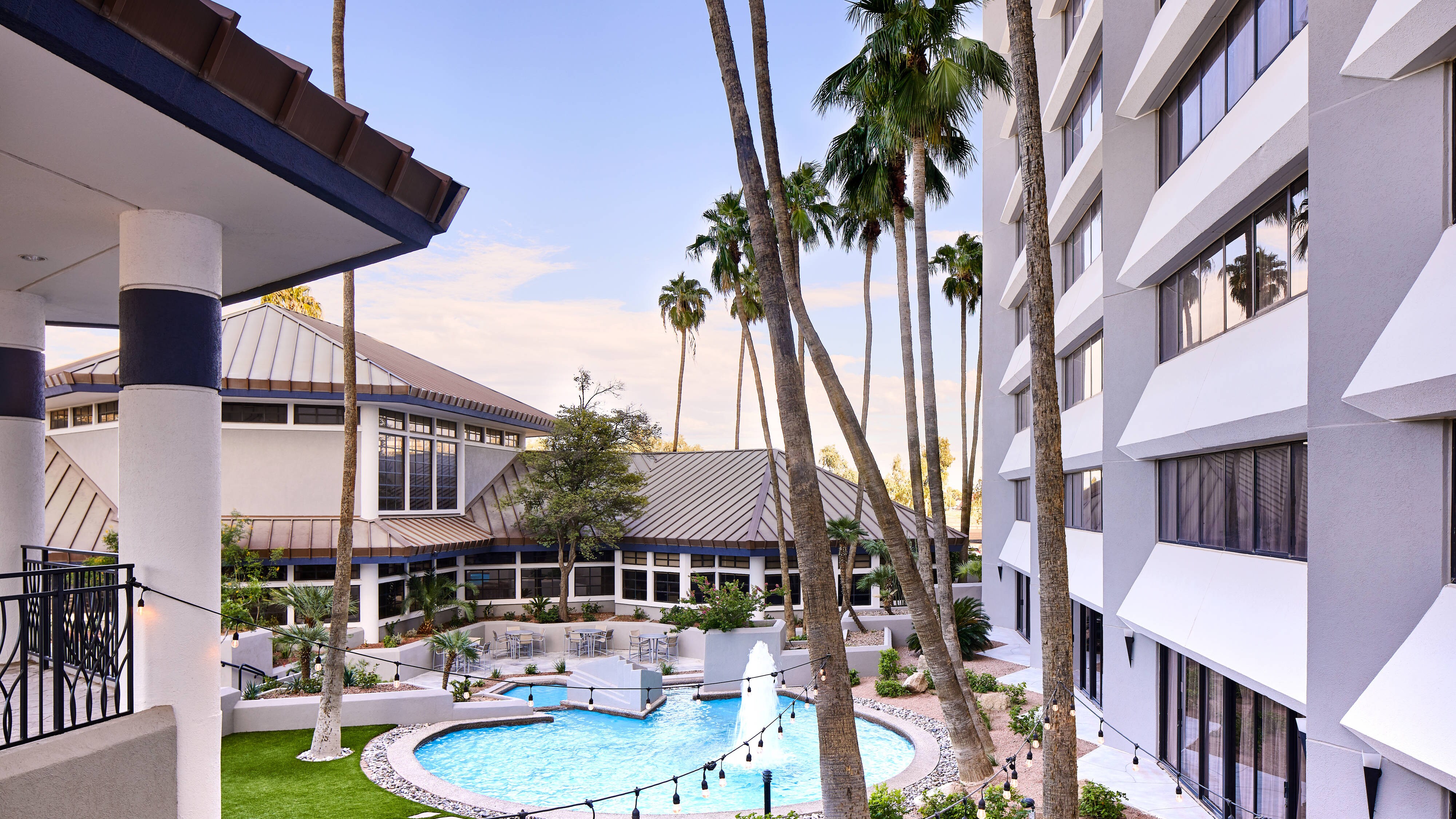 Courtyard and fountain