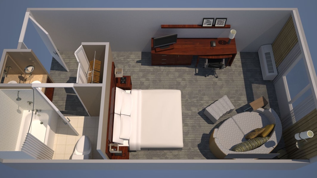 Habitación King con sofá-cama