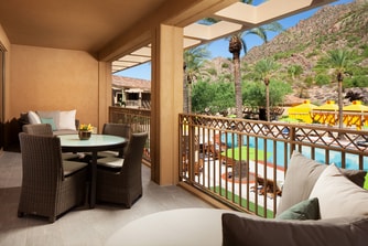Suite Patio - Mountain & Pool View
