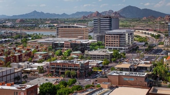 Downtown Tempe Skyline View