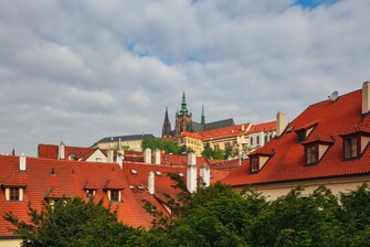 Premium Zimmer mit Blick auf die Prager Burg