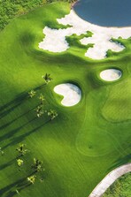 Vista aérea del campo de golf