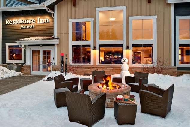 Fire Pit in winter months