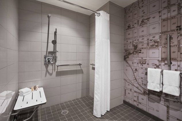 Accessible Bathroom - Roll in Shower