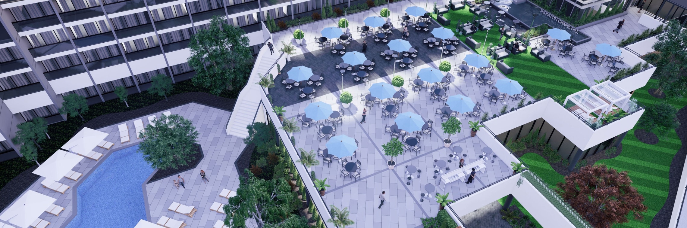 Event Deck and Outdoor Pool