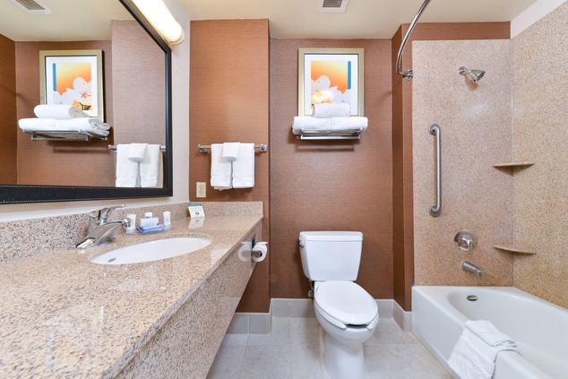 Elk Grove hotel Guest Bathroom Vanity