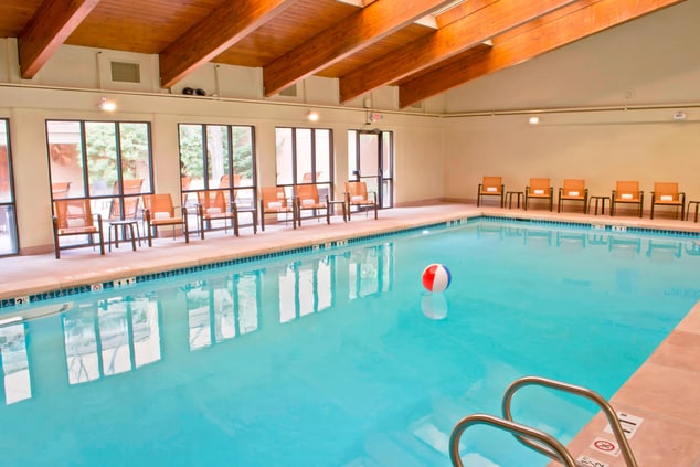 Heated indoor pool in Santa Fe Hotel