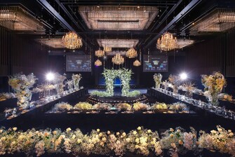 Großer Ballsaal – Aufbau für eine Hochzeitsfeier
