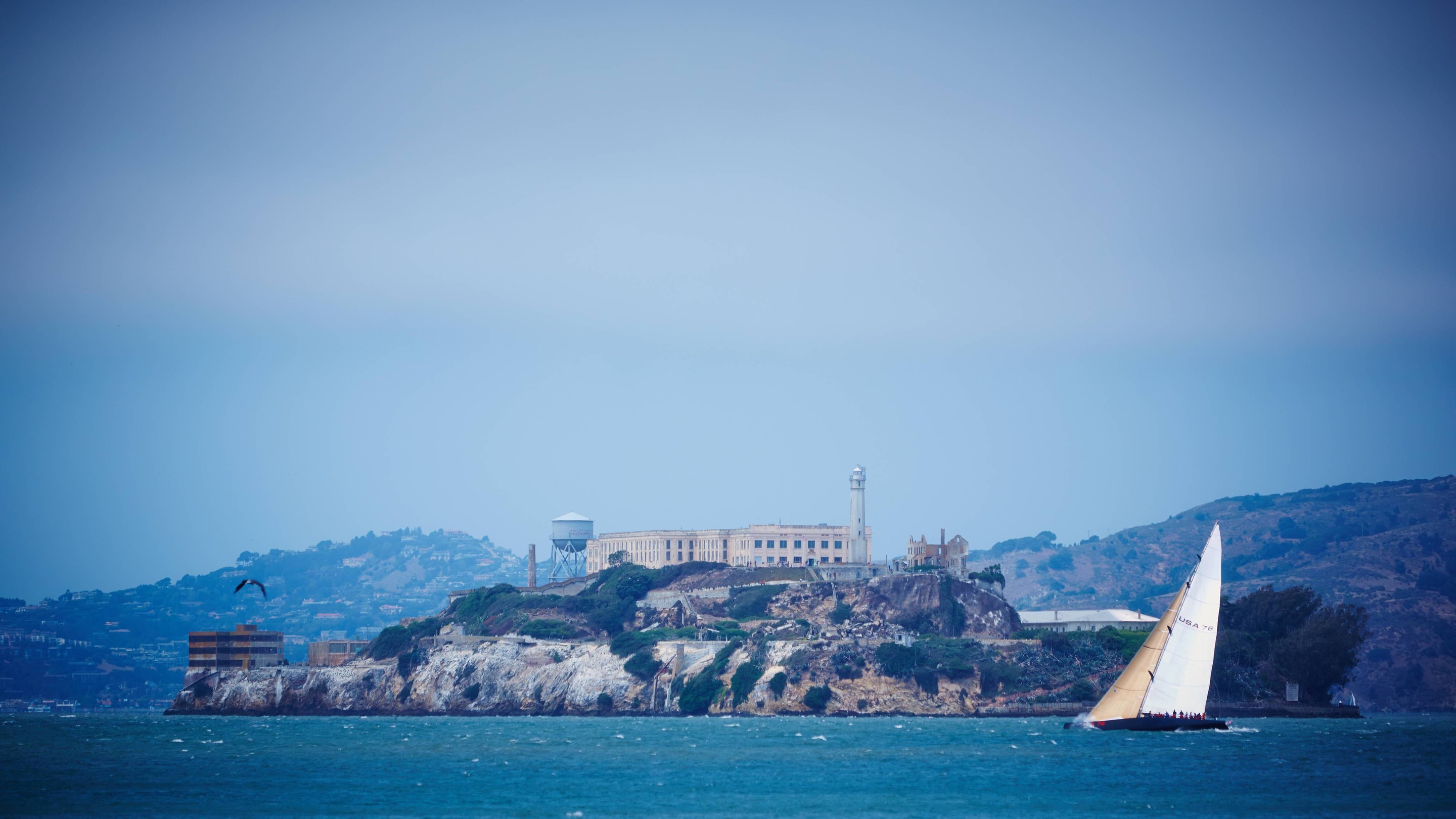 Distance view of Alcatraz