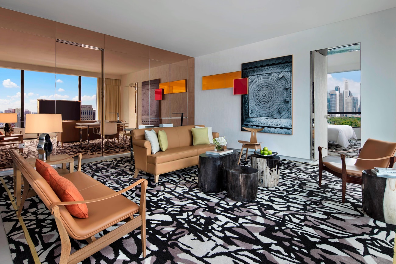 Premier Marina Bay View Suite - Living Area