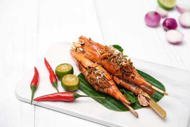 Eat Well - Grilled River Prawn Salad