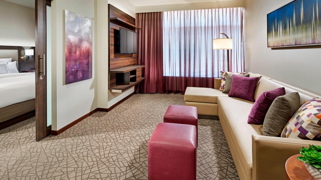 Sala de estar del Residence Inn at Anaheim Resort/Convention Center