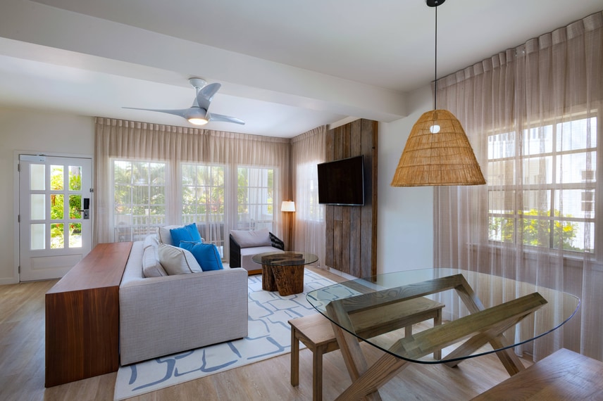 Two-Bedroom Resort View Reef House - Living Room