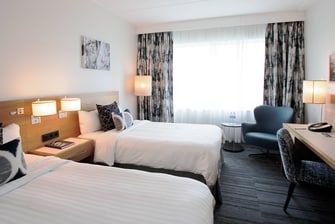Premium-Gästezimmer mit zwei Doppelbetten