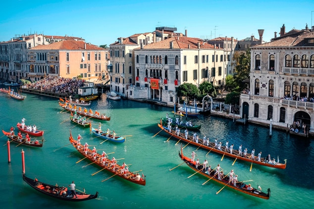 The Historical Regatta In Venice