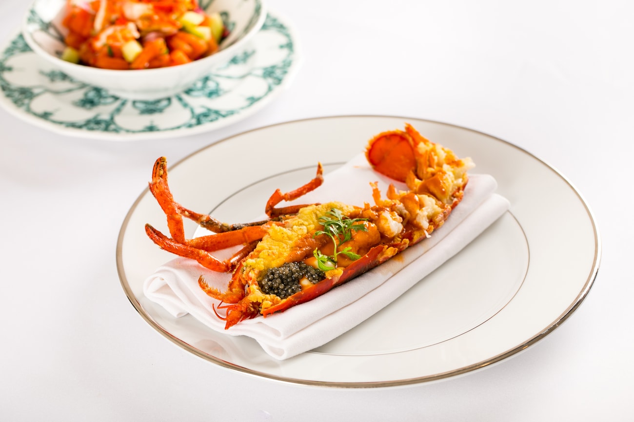 Gio’s Restaurant - Lobster gratin and caviar