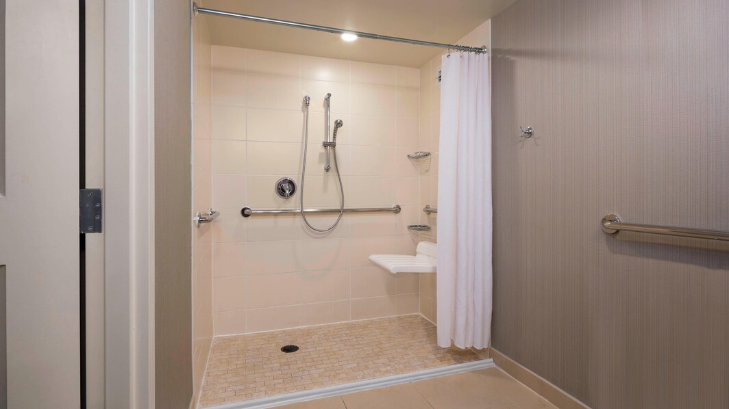 Guest Bathroom - Roll-in Shower 