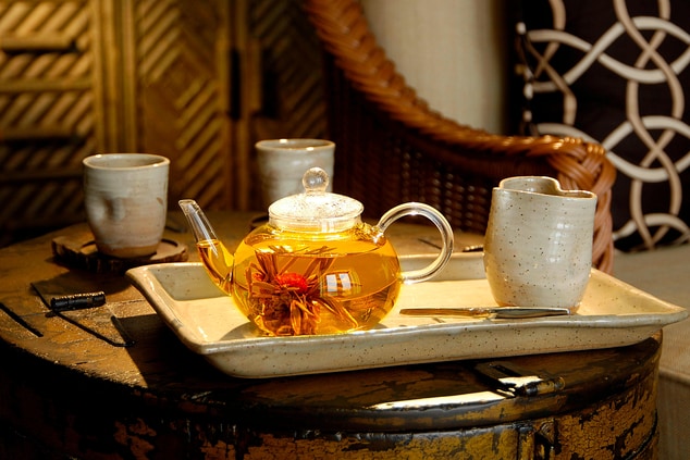 Blooming tea ritual Spa Rosseau