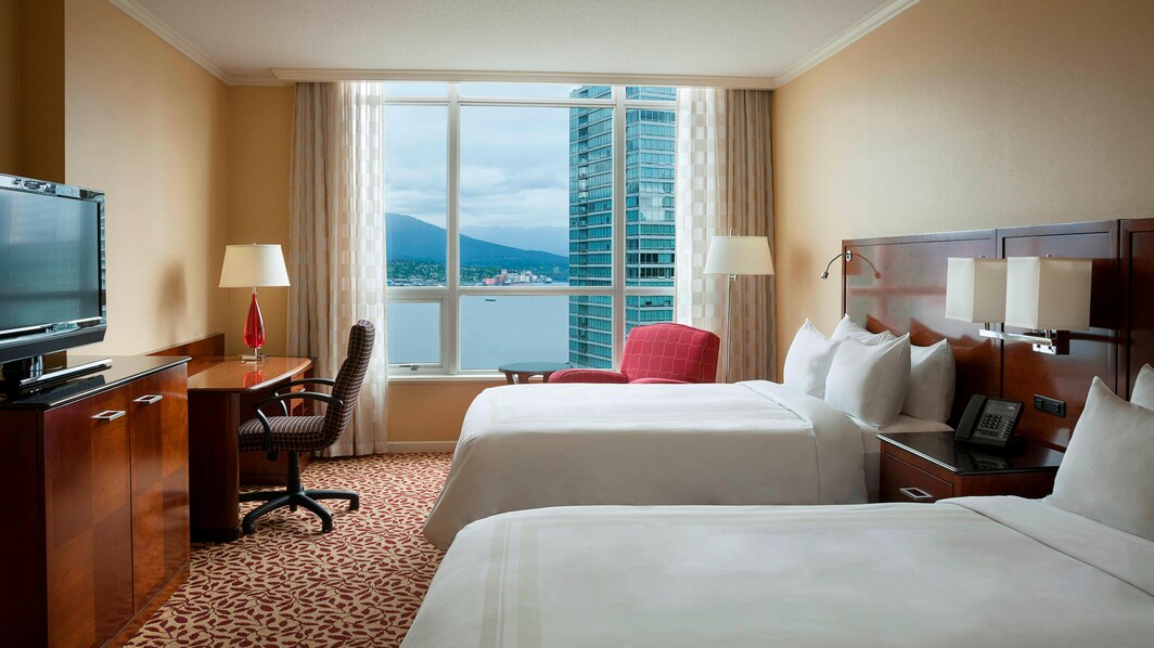 Hotel frente a la costa en Vancouver con vista