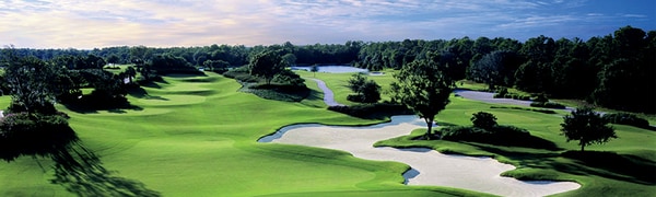 Golf course scenery at the Ritz-Carlton Members Club in Sarasota, FL
