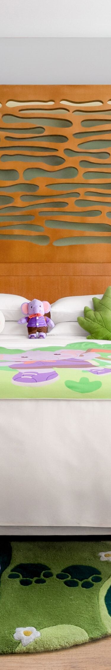 Guest room decorated with elephants
