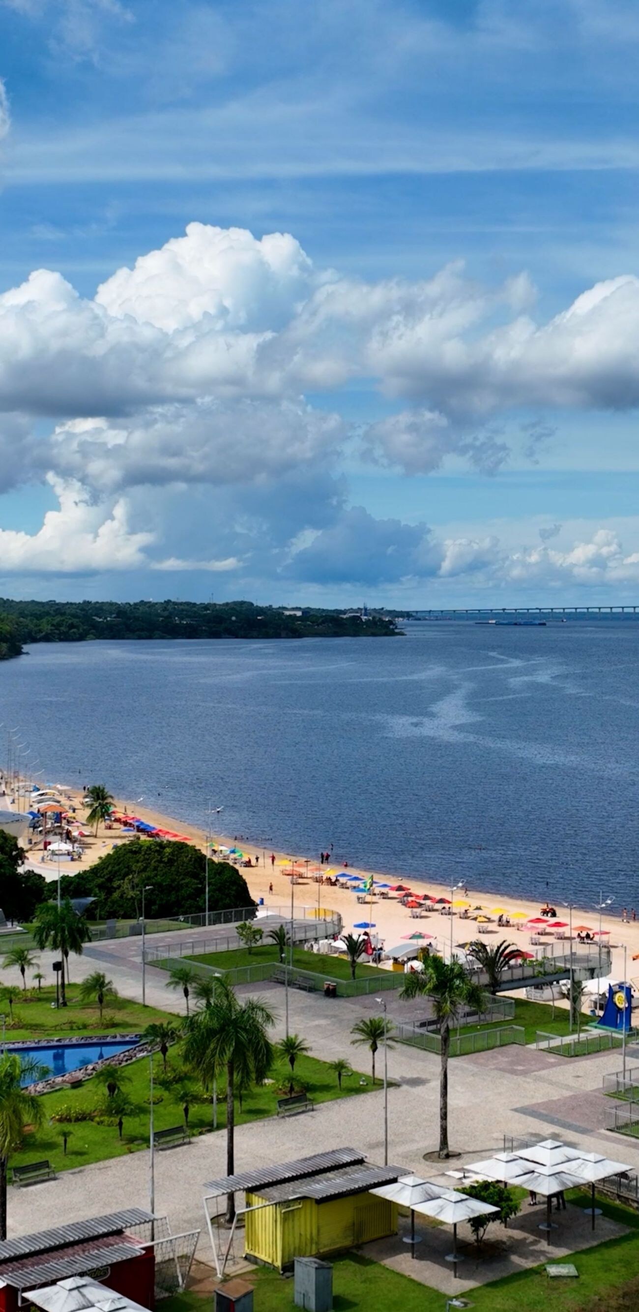 Sandy Ponta Negra beach with calm waters